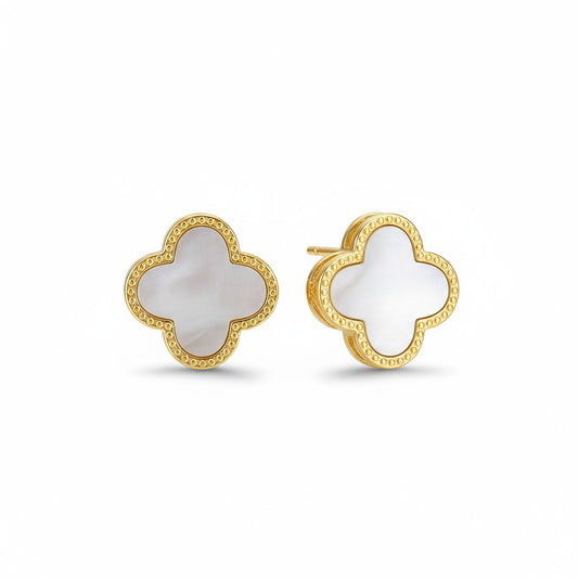 White clover earring